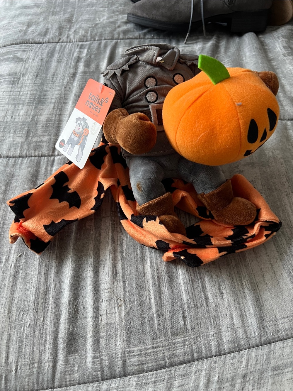 Tails & Tresses Kids Orange Pumpkin Plush Costume Accessory